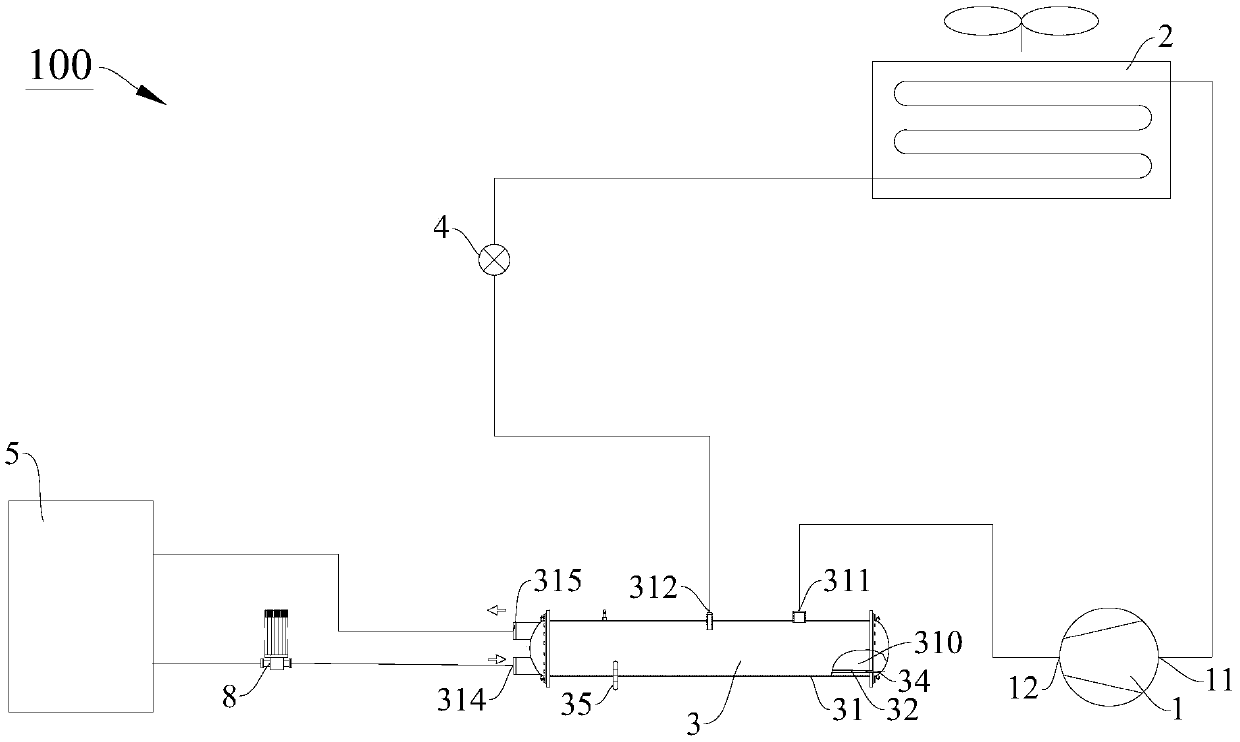 Water chilling unit and heat pump unit