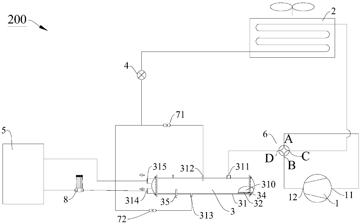 Water chilling unit and heat pump unit