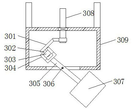 Raw material mixing device for constructional engineering