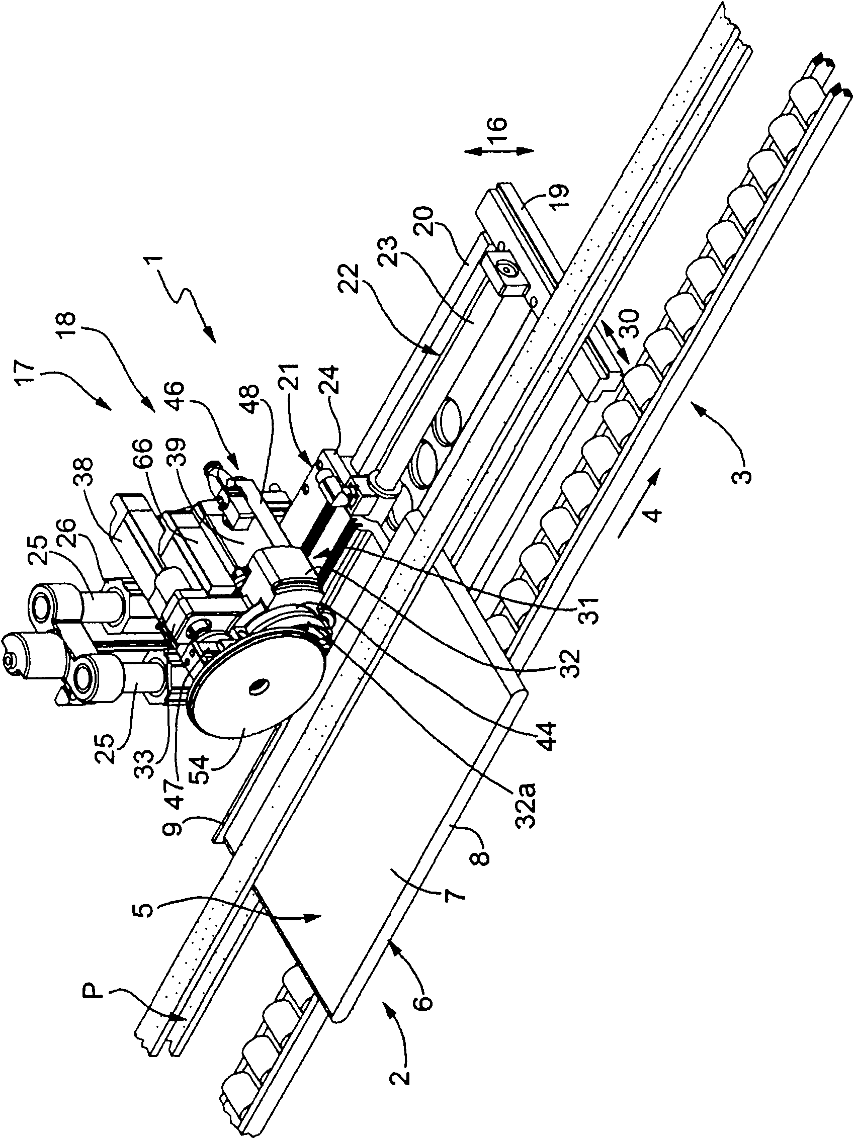 Working unit for processing of wooden boards and the like