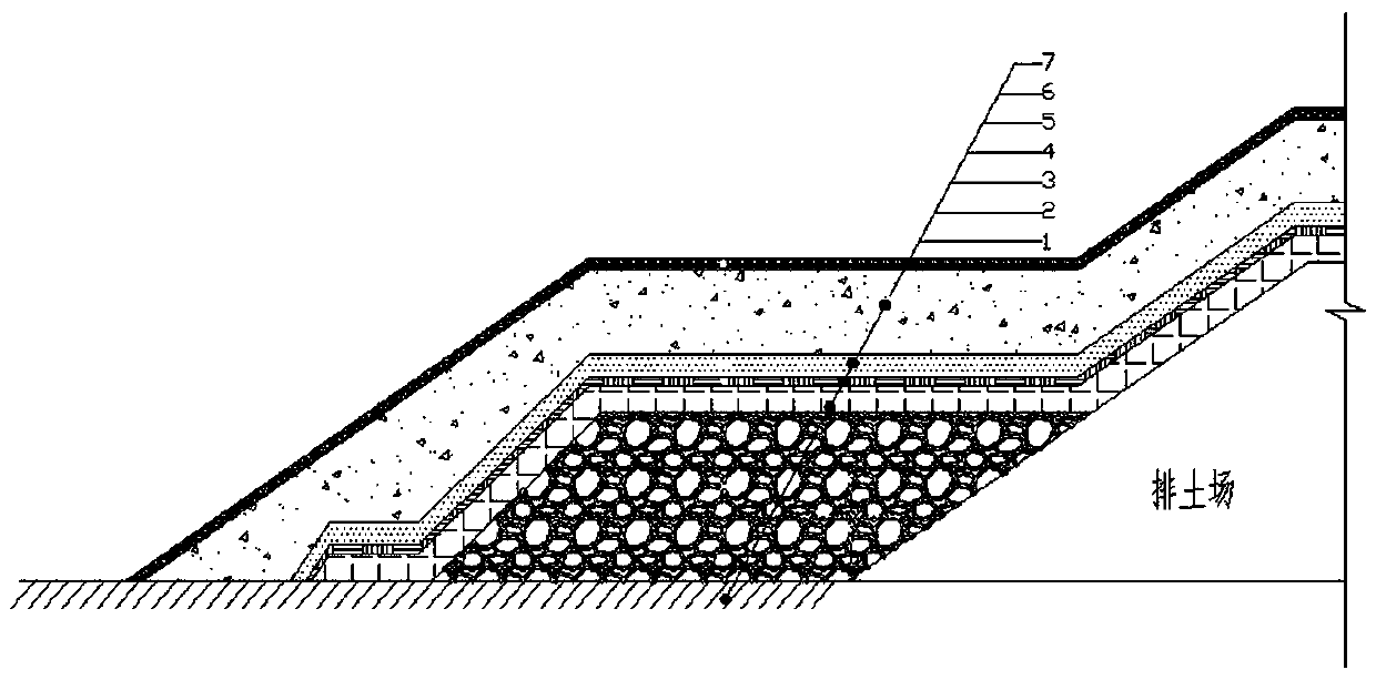 Method for ecological slope protection of abandoned mine waste dump