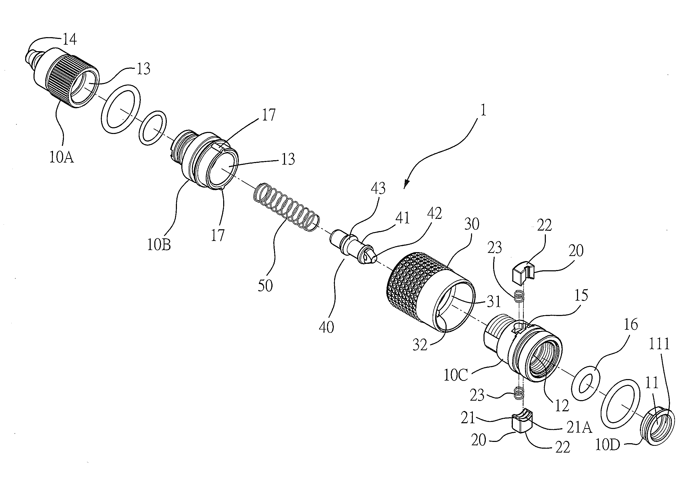 Connector Structure for a Schrader (American) Valve/Presta (French) Valve