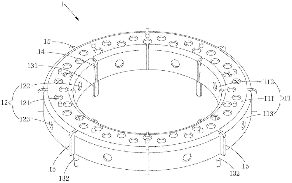 Stator winding end insulation frame, plastic-sealed stator assembly and plastic-sealed motor