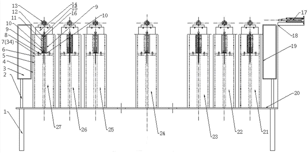 Automatic float-and-sink test apparatus with linear structure