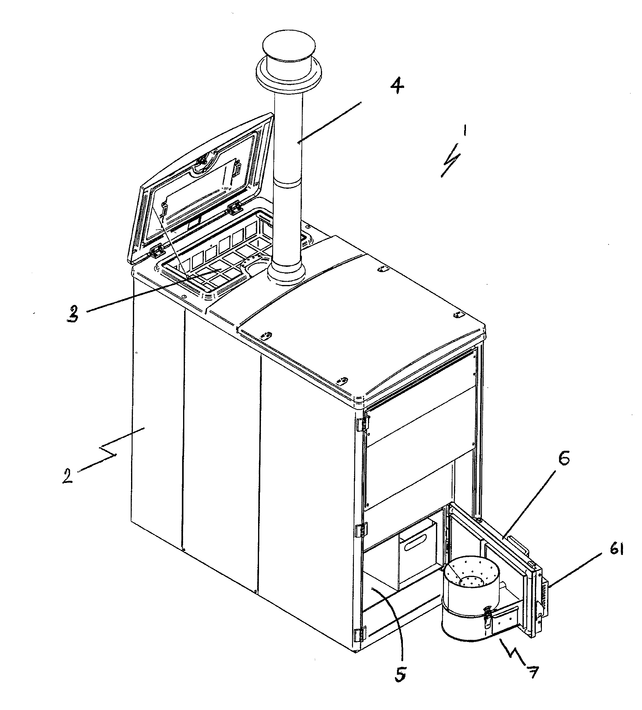 Wood pellet boiler