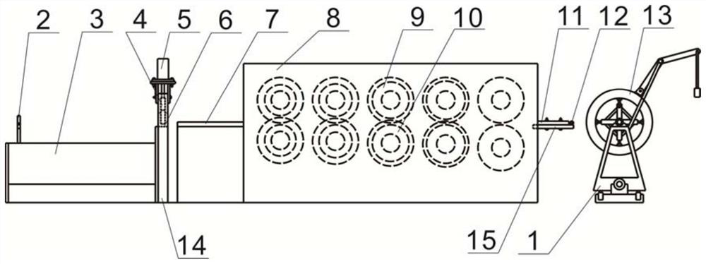 Automatic processing device for right angle of strip steel