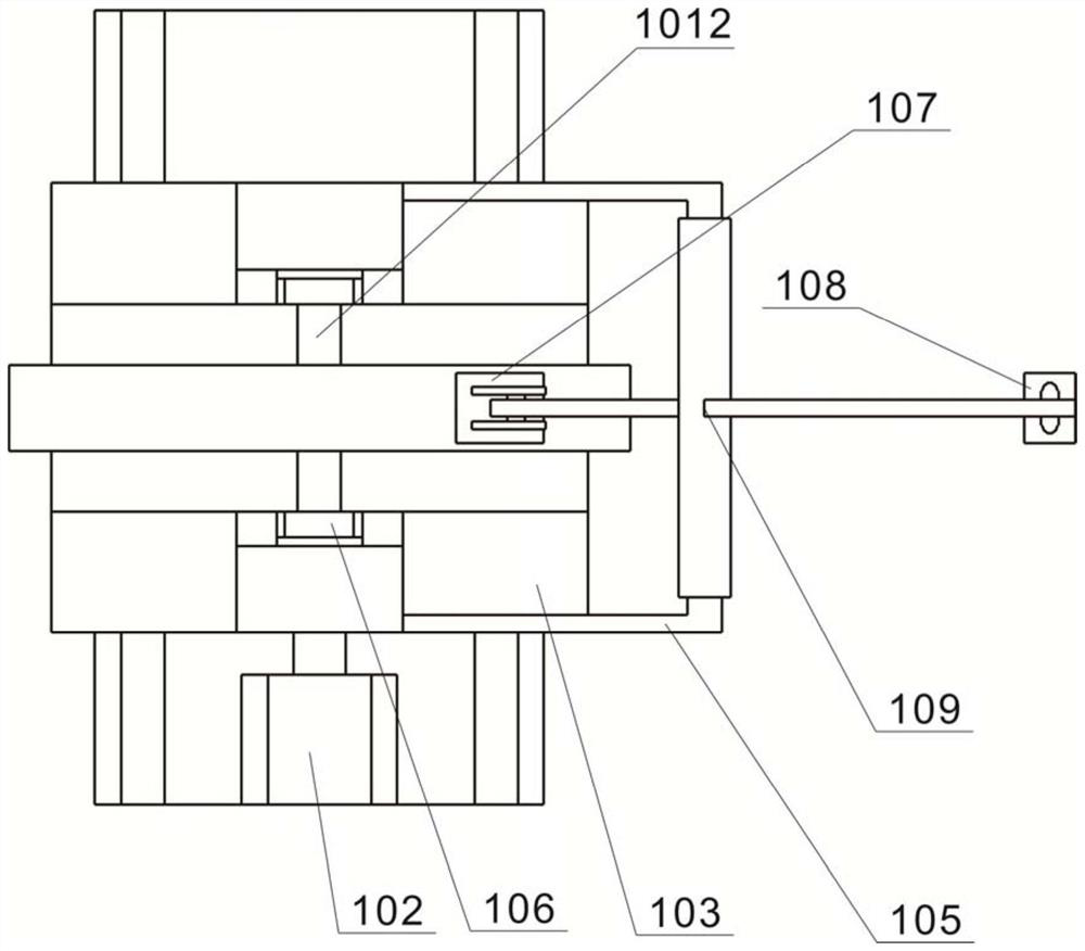 Automatic processing device for right angle of strip steel