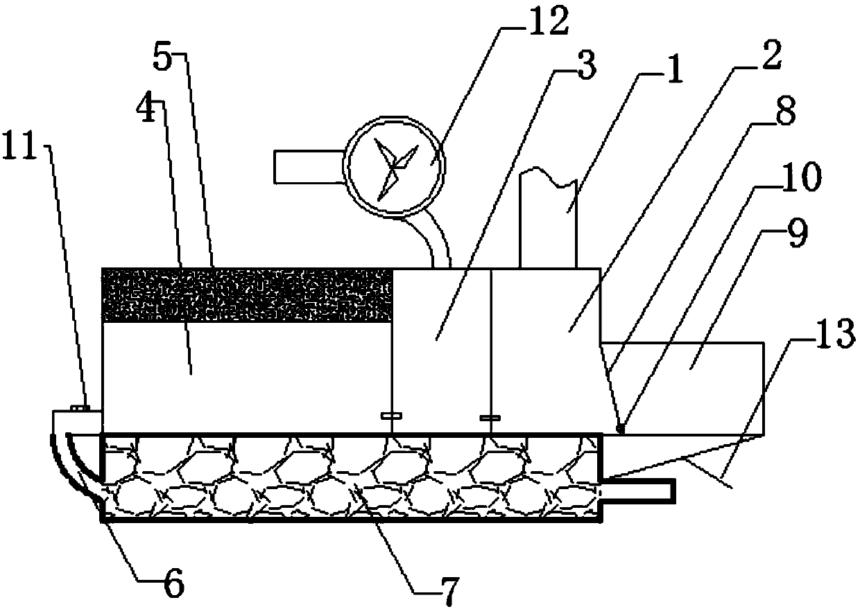 Efficient environment-friendly waste liquid cleaning device