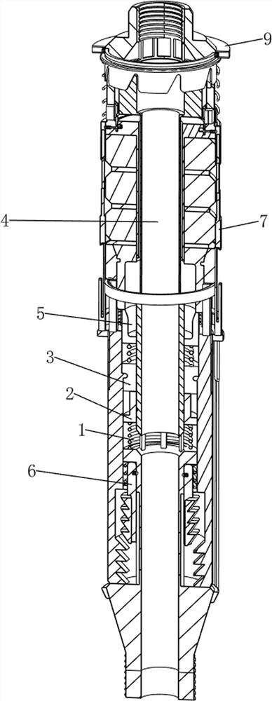 A packer for oilfield water injection wells capable of protecting rubber cartridges