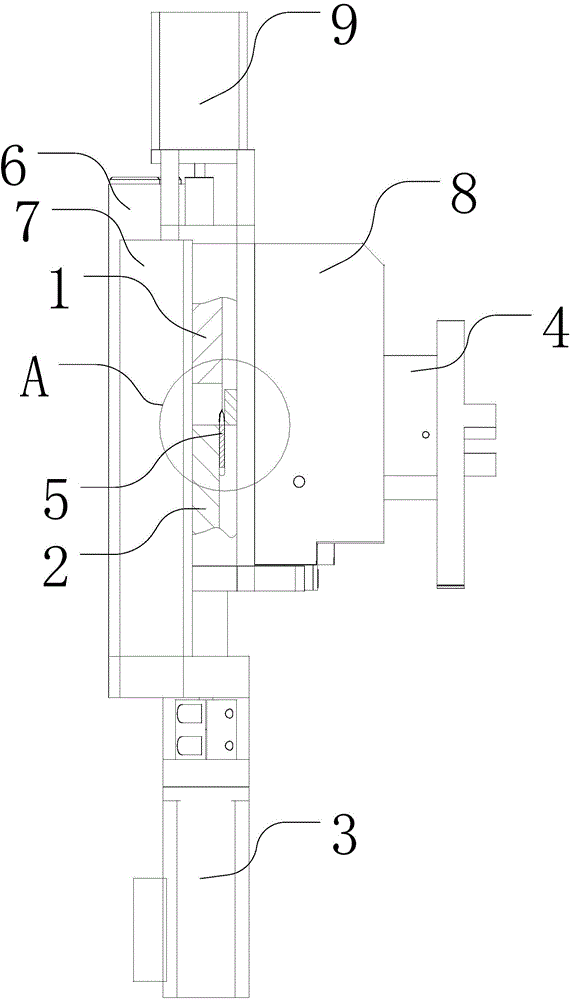 Tooth knife punching die structure for knife bending machine and knife bending machine