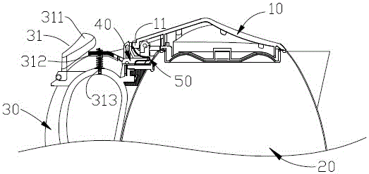 A kettle lid opening mechanism