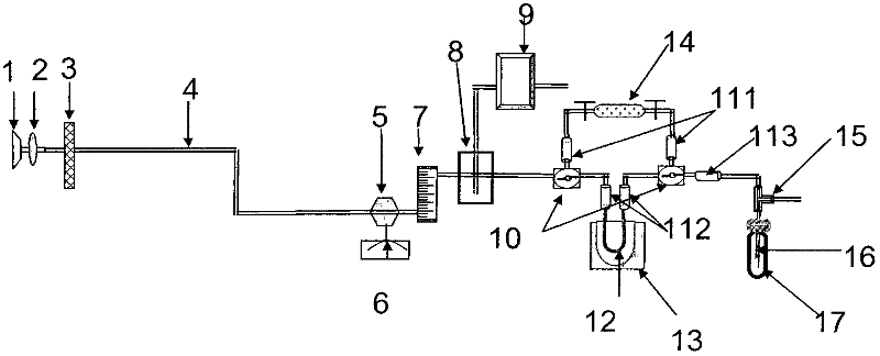 Device and method for synchronously collecting atmosphere CO2 and water vapor samples