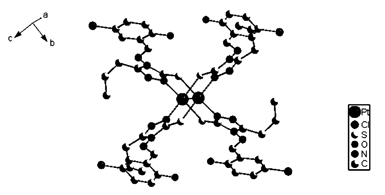 Binuclear platinum (II) complex as well as preparation method and application thereof