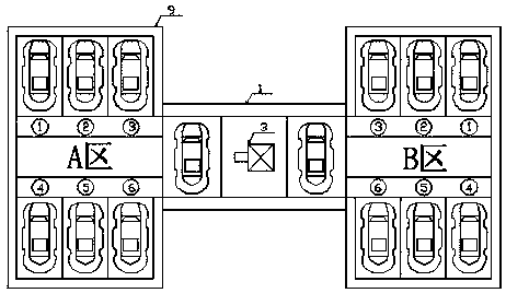 Technology for automatically picking up cars in parking tower garage