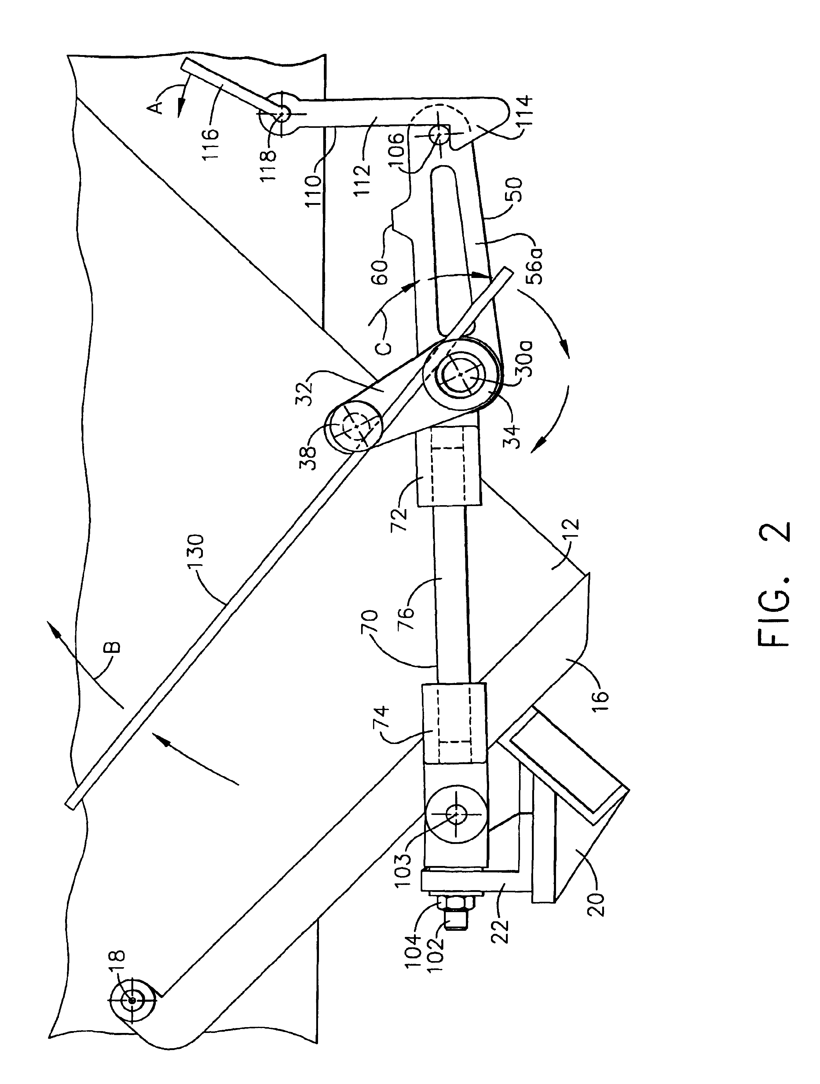 Manual railroad hopper car door actuating mechanism