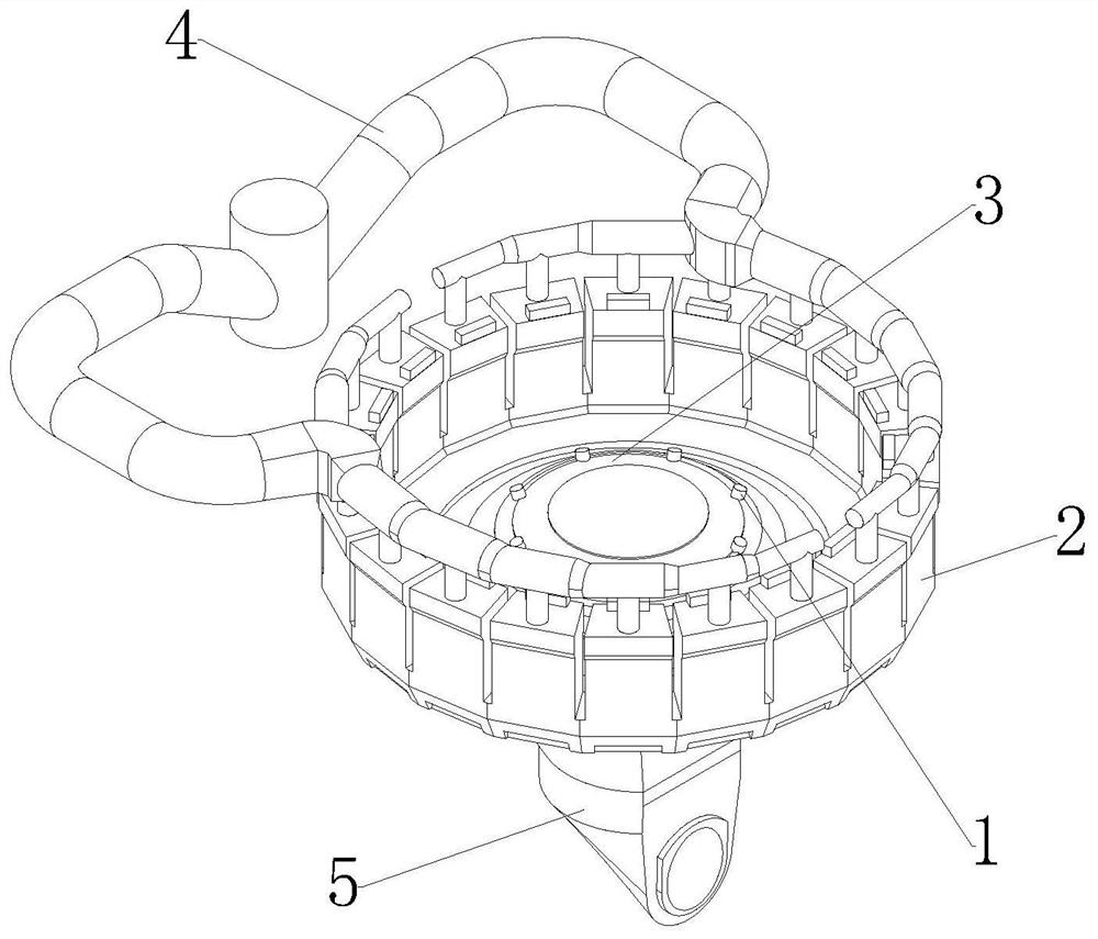 Smoke waste heat utilization type preheater of lime rotary kiln