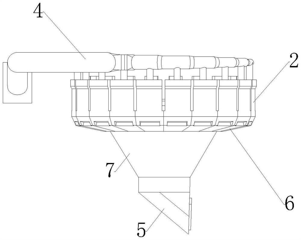 Smoke waste heat utilization type preheater of lime rotary kiln