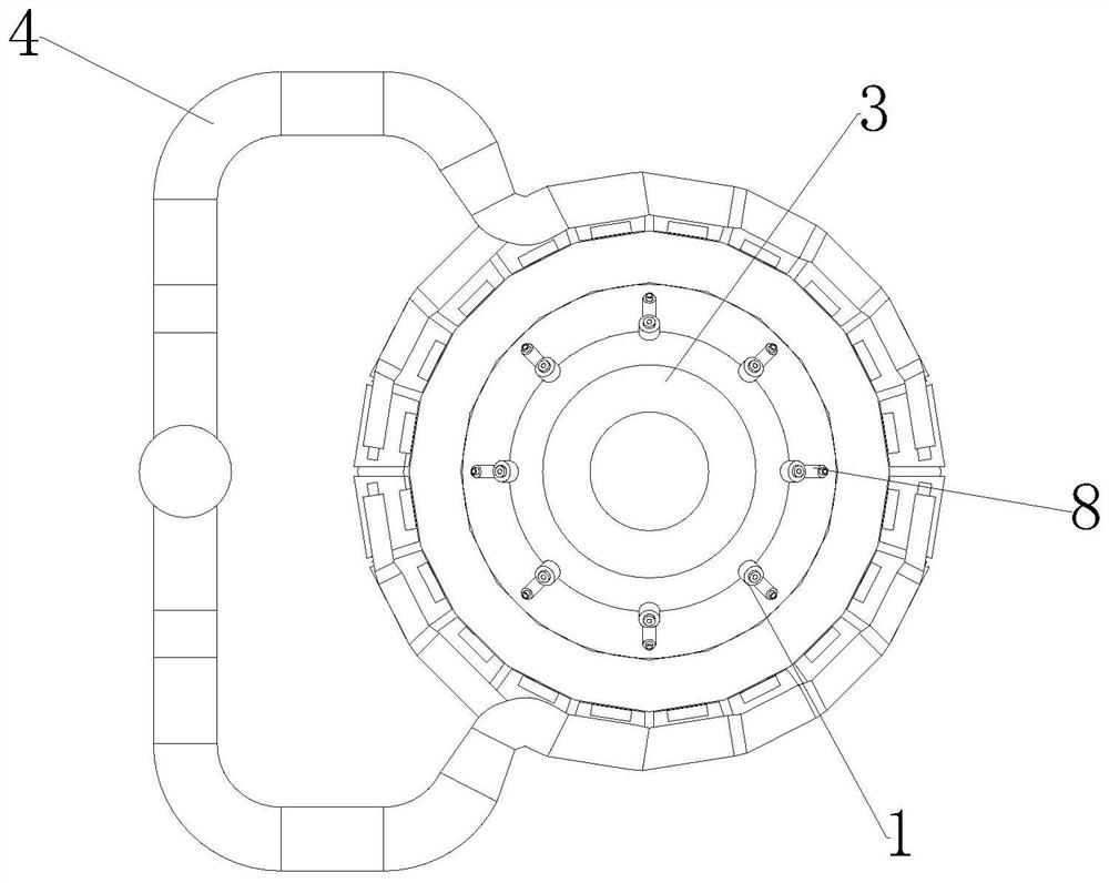 Smoke waste heat utilization type preheater of lime rotary kiln