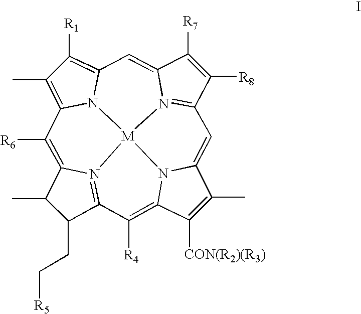 Chlorin photosensitizing agents for use in photodynamic therapy