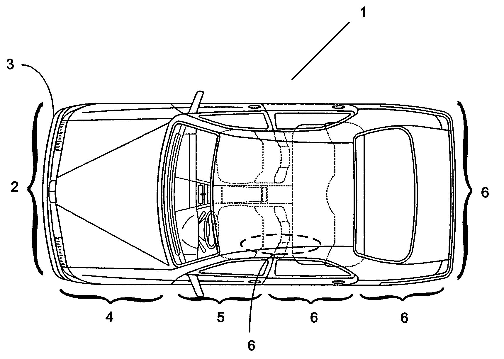 Method for controlling a safety system in a vehicle