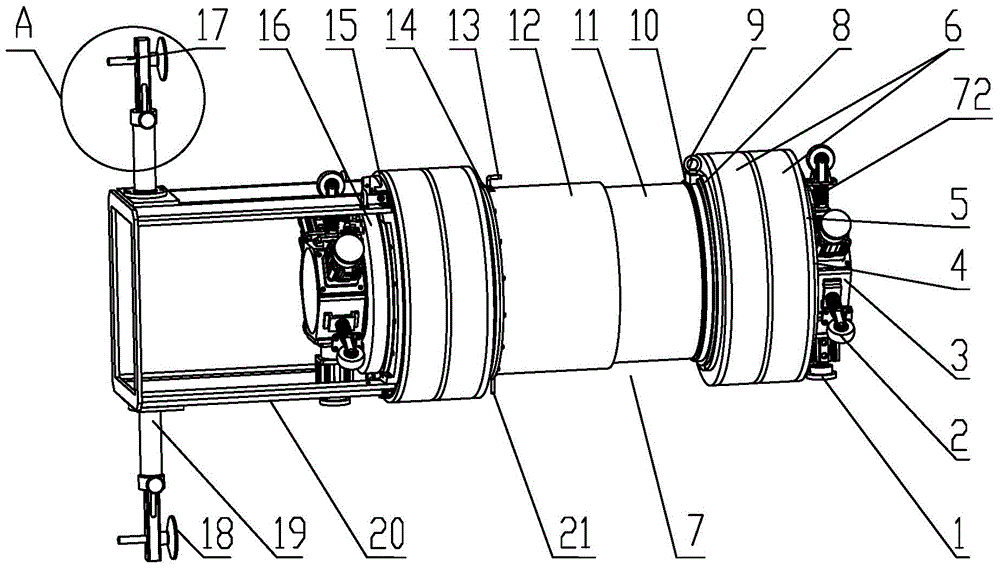 Control device for automatic underwater welding repair equipment