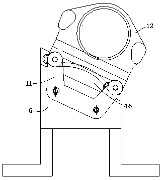 Clamping fixture used during brake caliper bracket welding