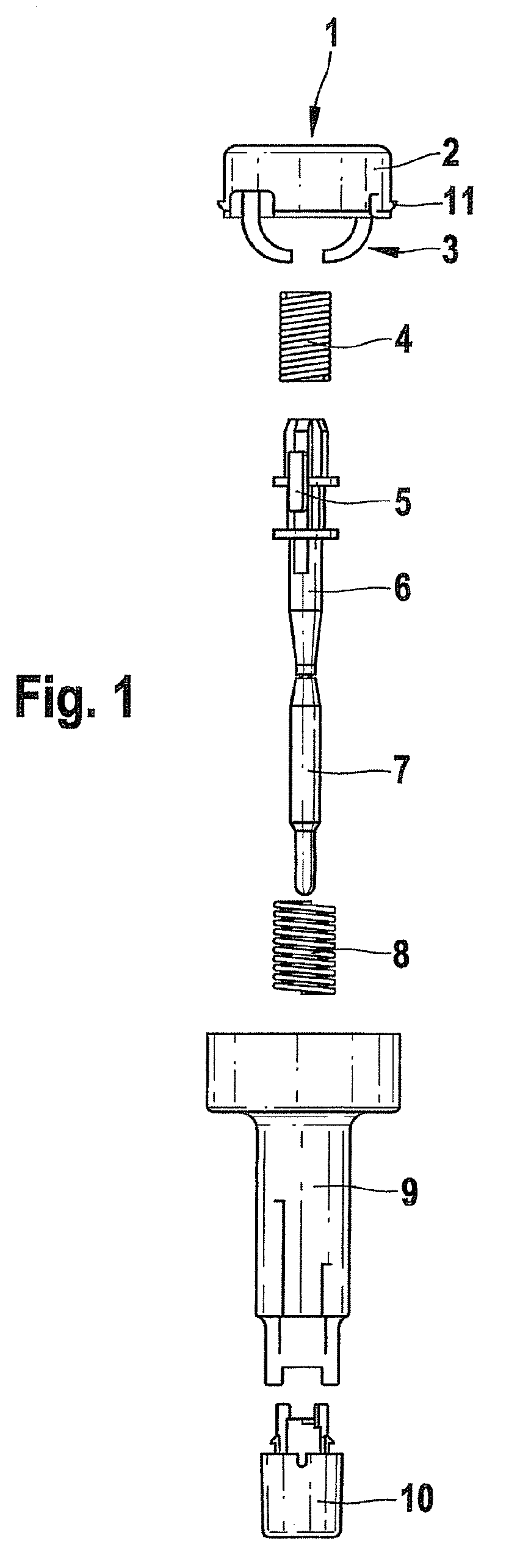 Puncture aid with protection against reuse