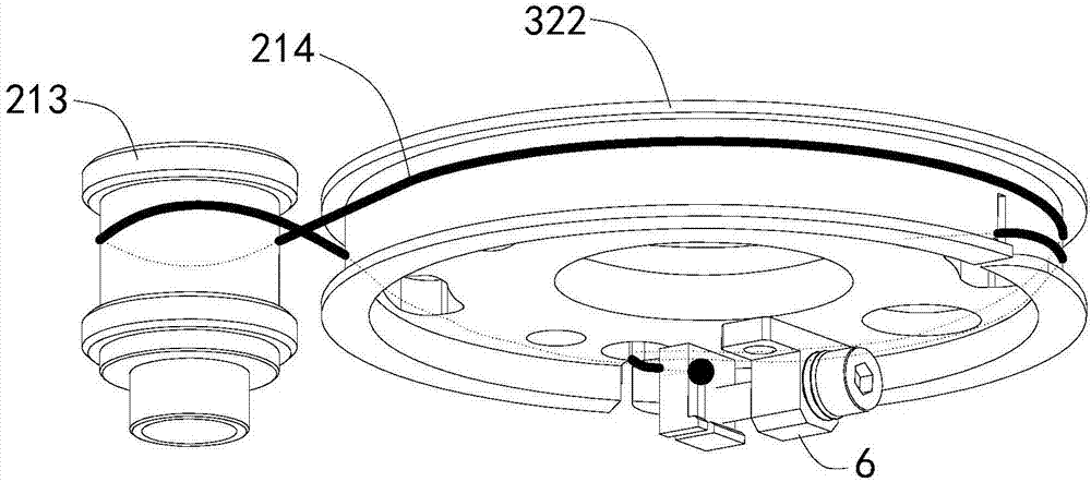 Stable platform with differential structure based on flexible cable transmission