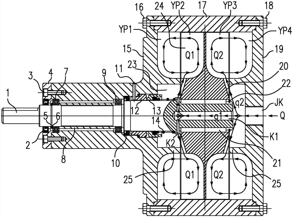 Axial-liquid-feeding and tangent-liquid-discharging hydrodynamic retarder