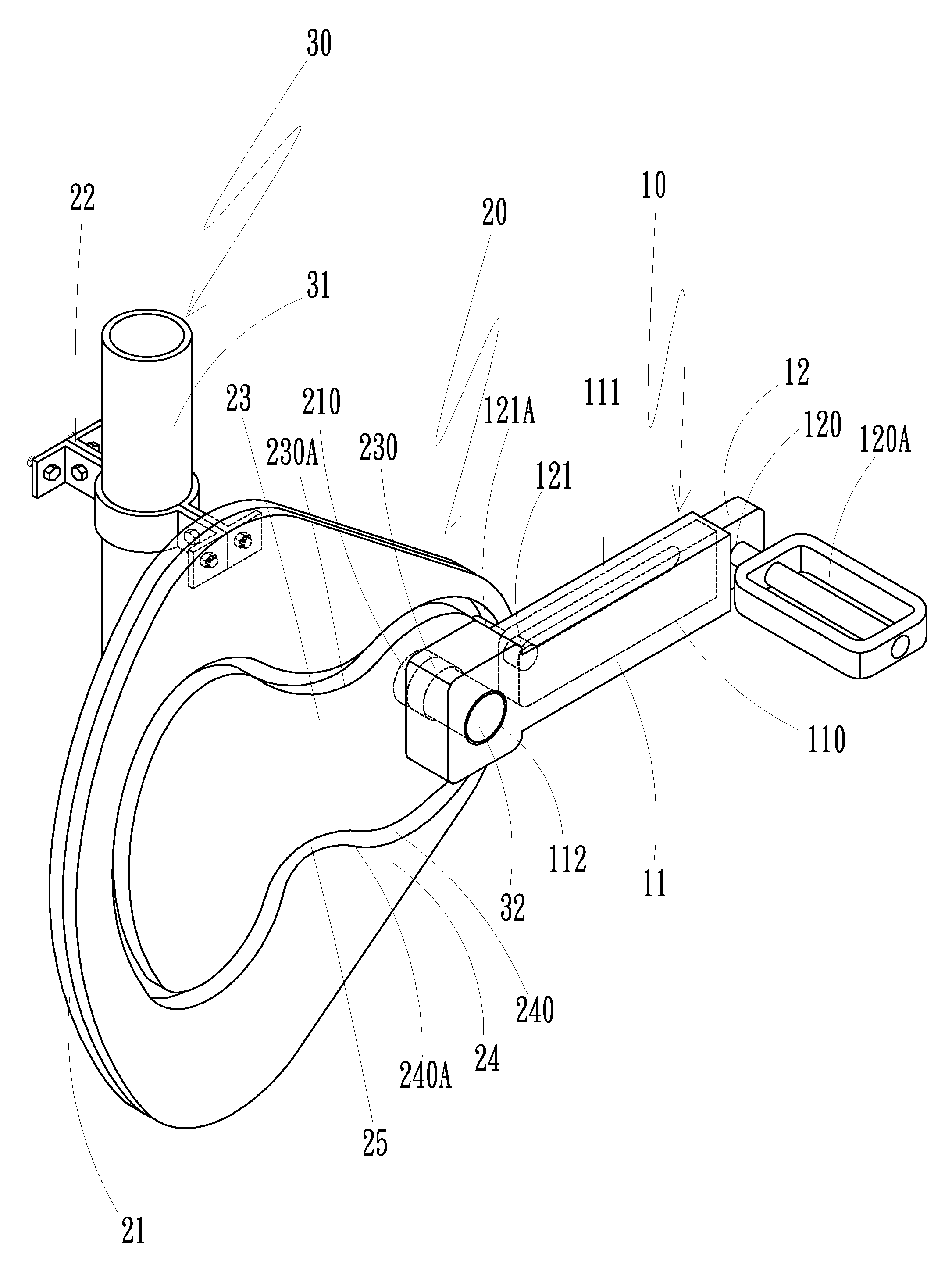 Bike extendable crank