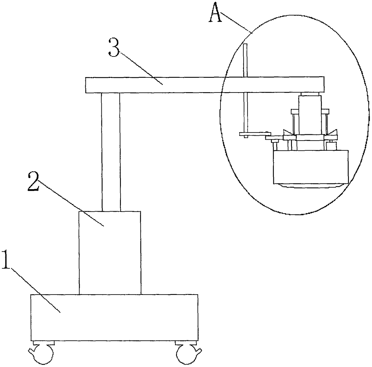 Novel abdominal distension treatment device for department of gastroenterology