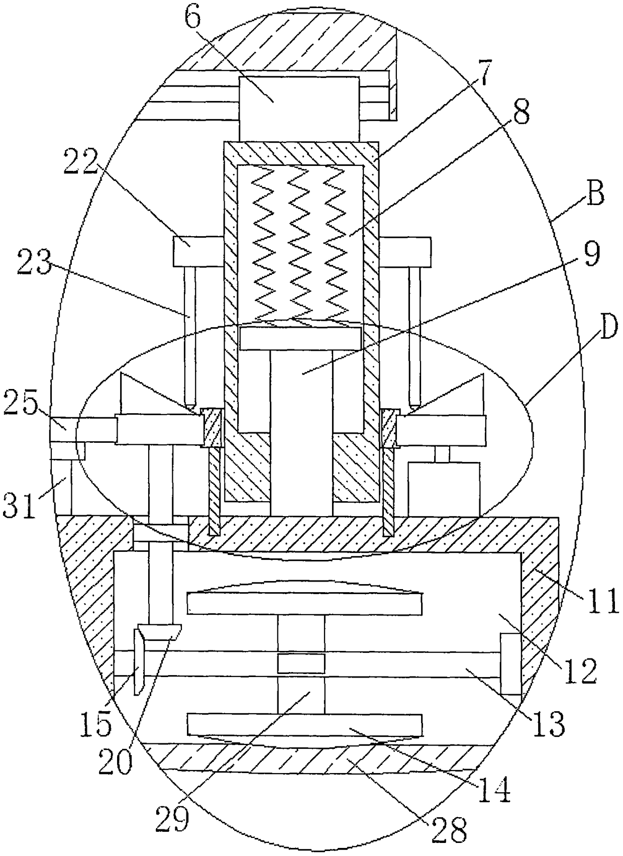 Novel abdominal distension treatment device for department of gastroenterology