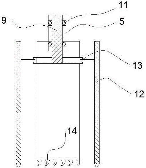 Automatic hole digger for planting seedlings