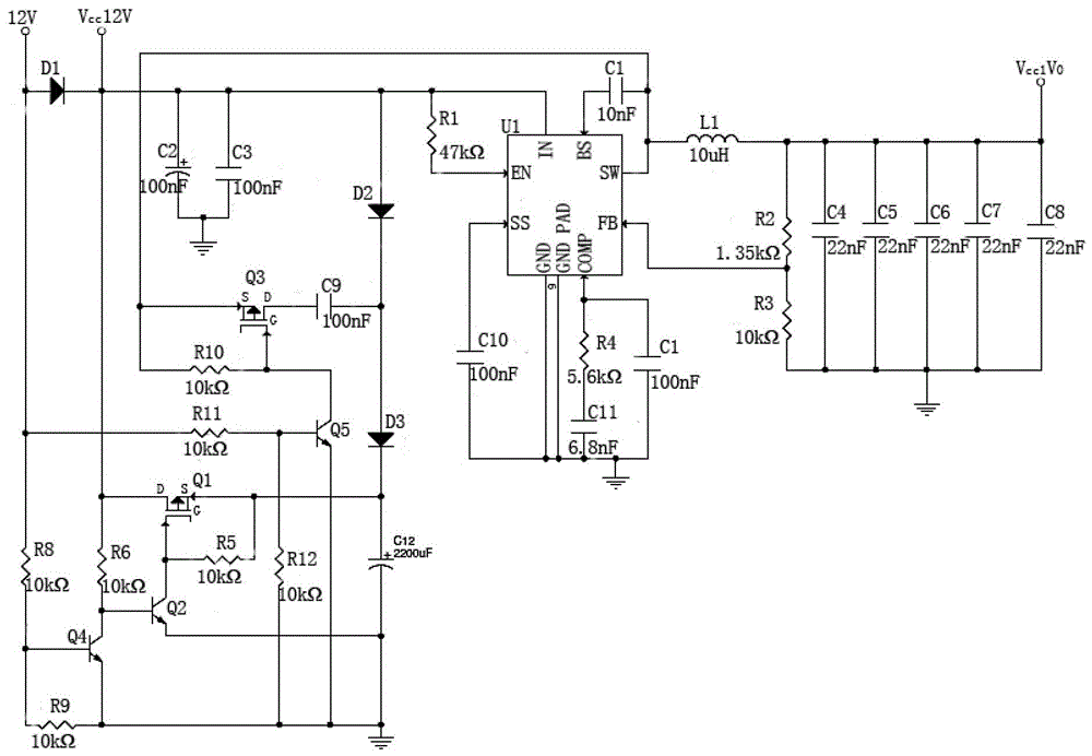 A booster circuit and its implementation method