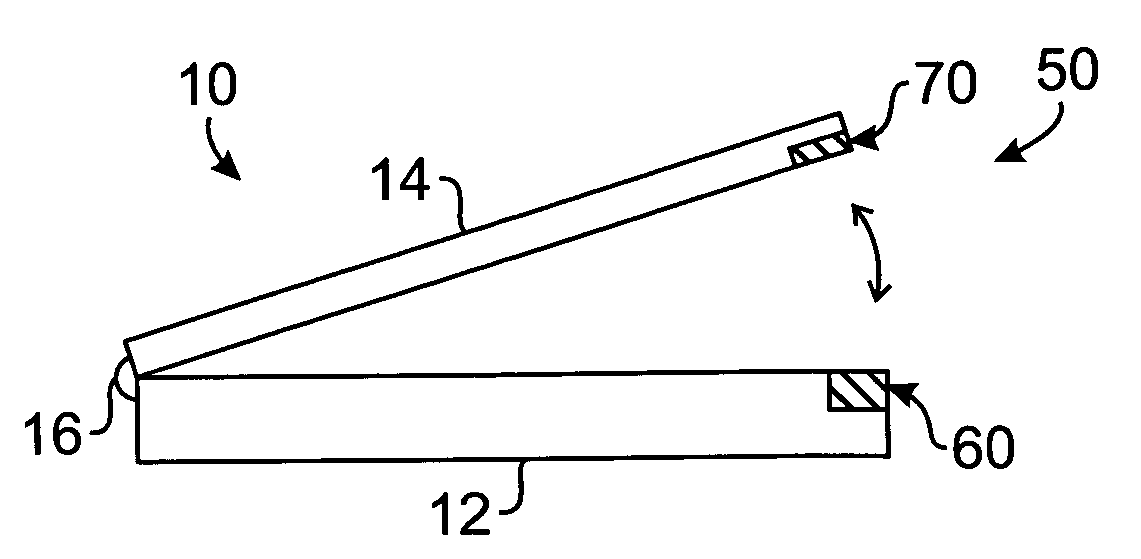 Electronic device having magnetic latching mechanism