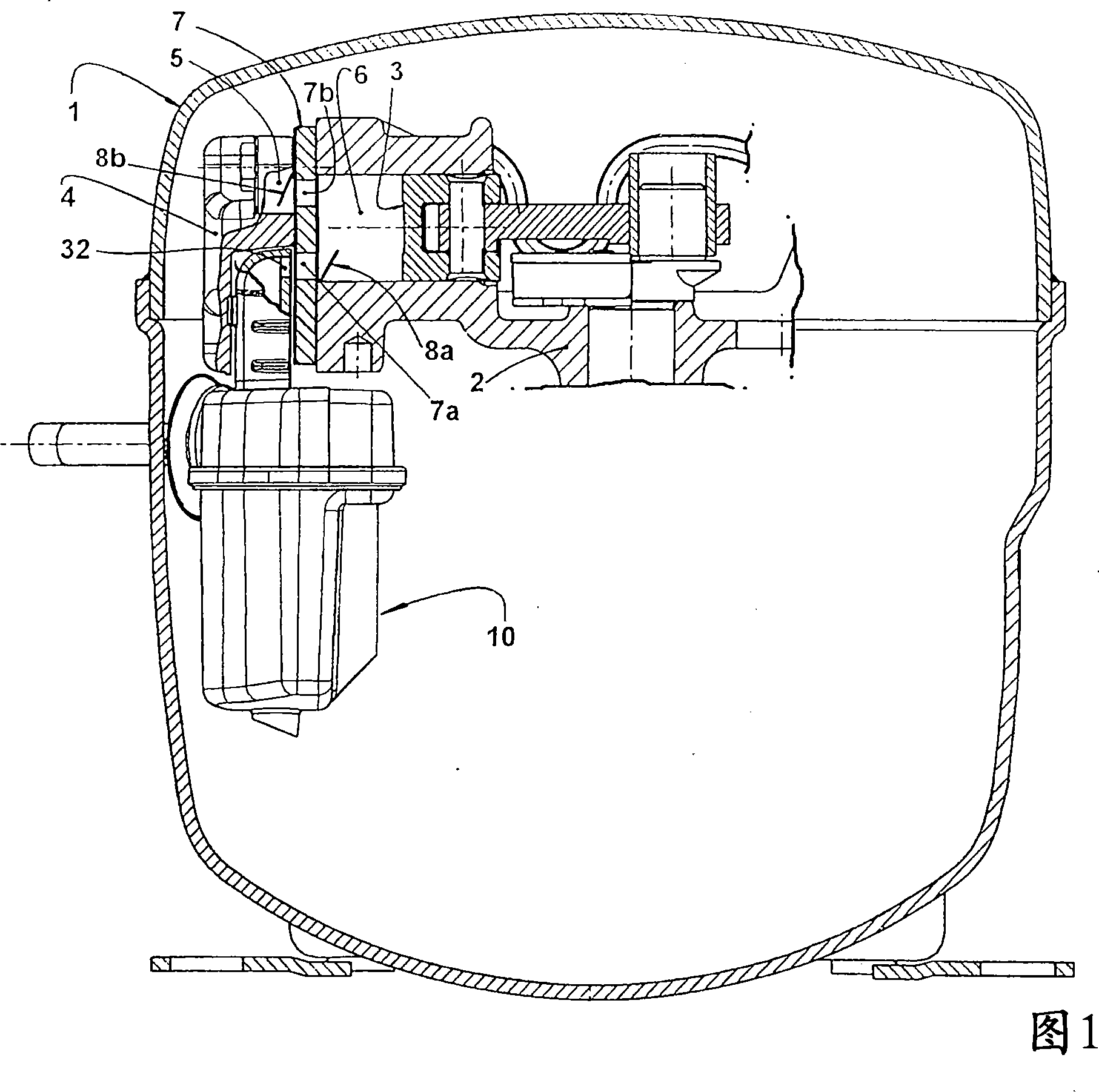 Suction muffler for a refrigeration compressor