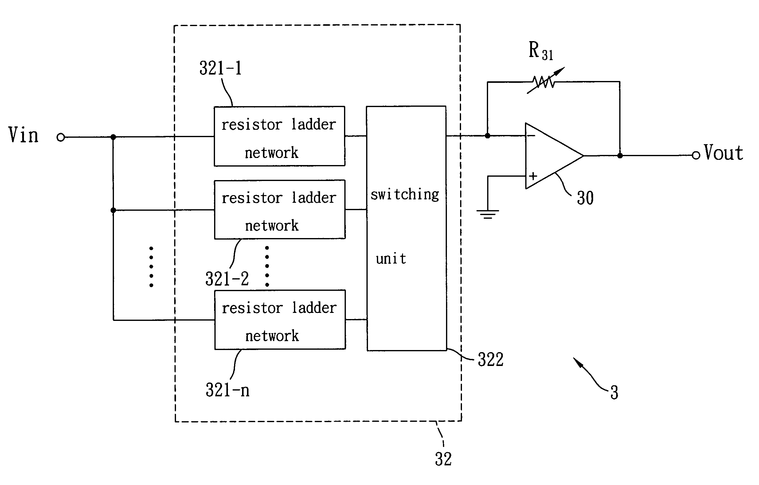 Variable gain amplifying circuit