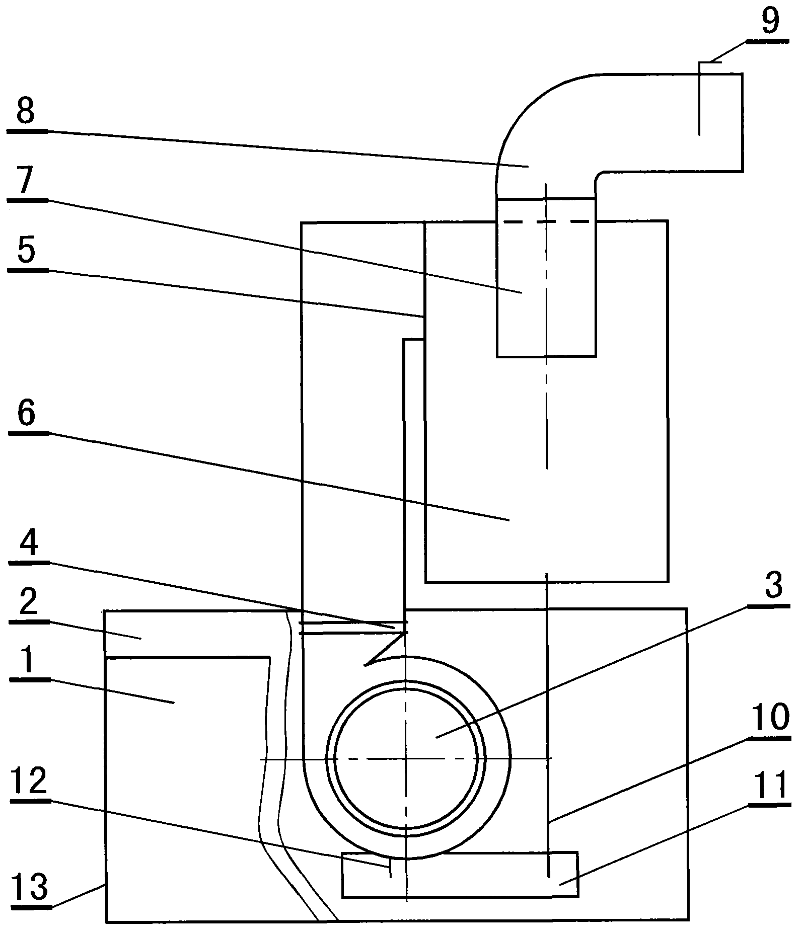 Automatic separation and cleaning smoke remover provided with cyclone separator device