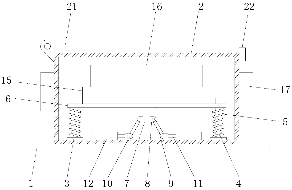 Discharging device for new energy automobile