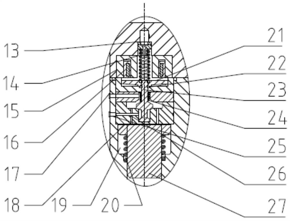 Diesel pressurization-liquid ammonia direct injection dual-fuel injector