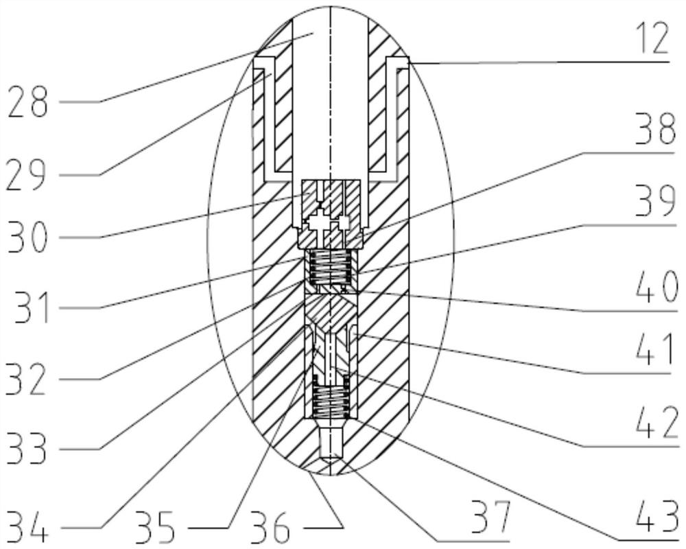 Diesel pressurization-liquid ammonia direct injection dual-fuel injector