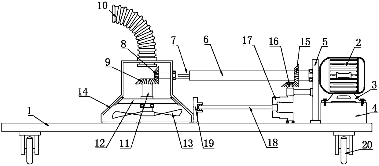 Rapid drying fan for workshop ground painting