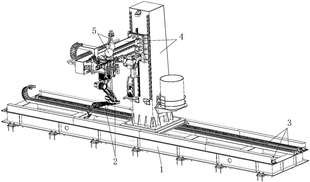 Robot welding working device