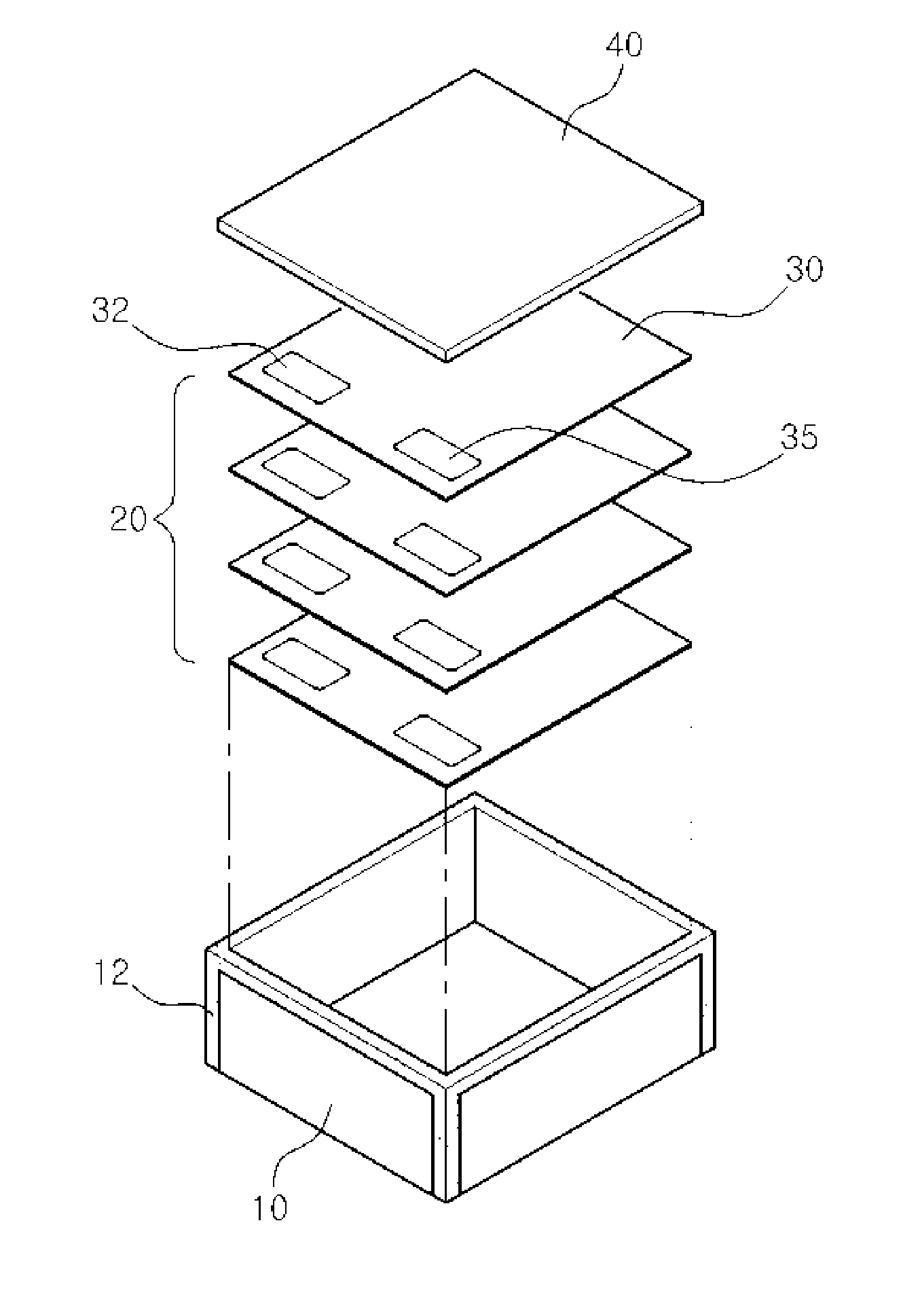 Thin film battery package