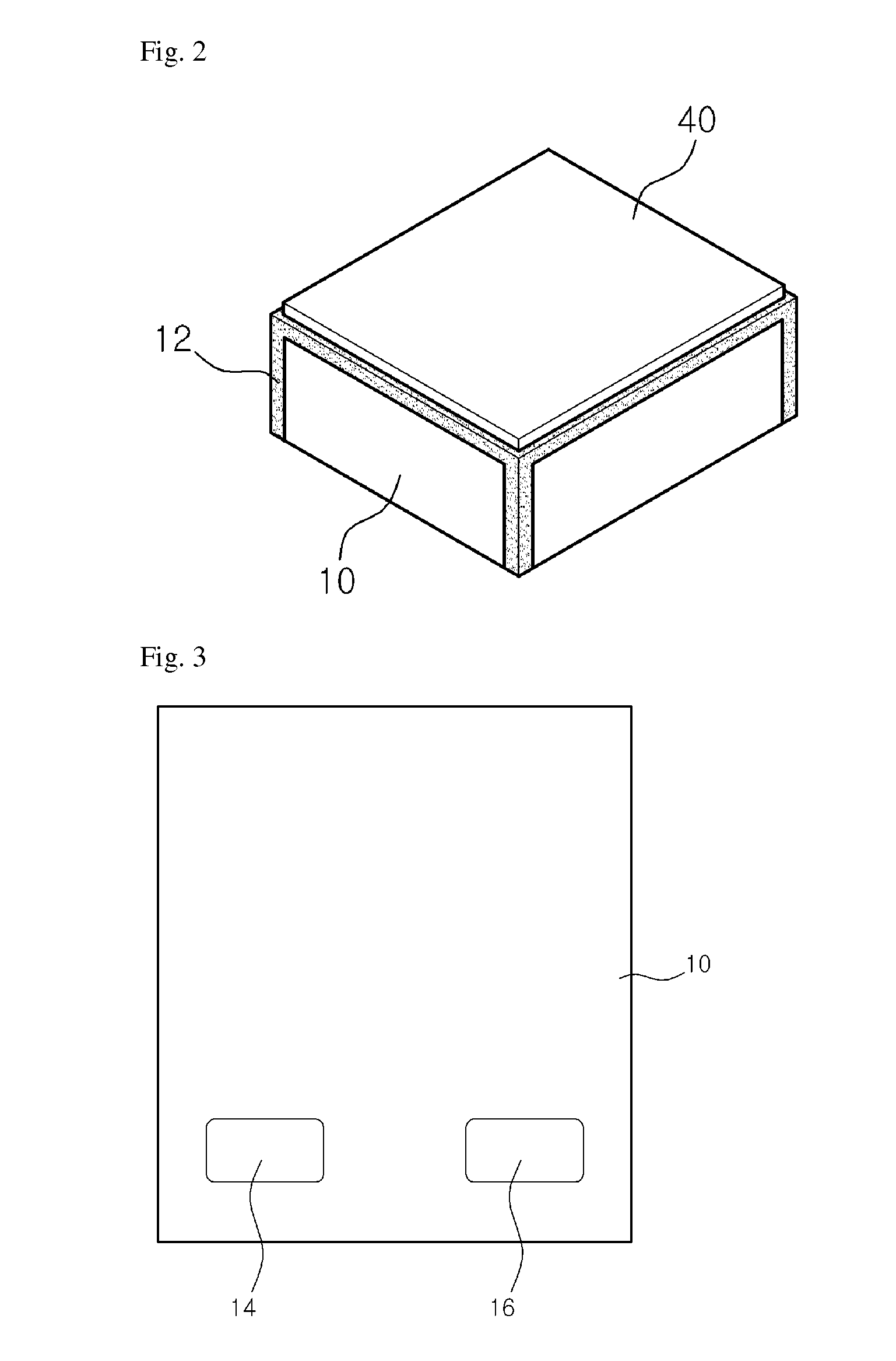 Thin film battery package