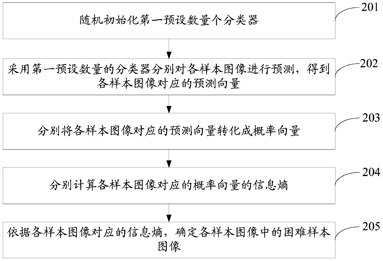 Sample image determination method and device, electronic equipment and storage medium