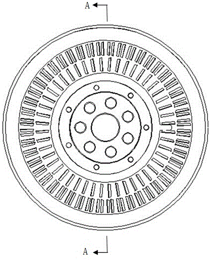 Silicone oil damper of diesel engine crankshaft