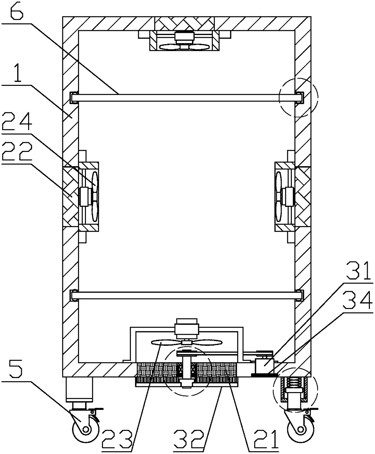 Cabinet for large machine room