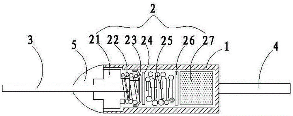 Temperature fuse and organic temperature-sensing body thereof