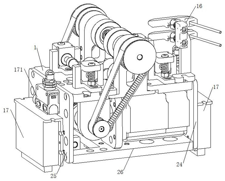 Intelligent inspection robot main body mechanism